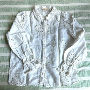 Sezane classic white cotton shirt